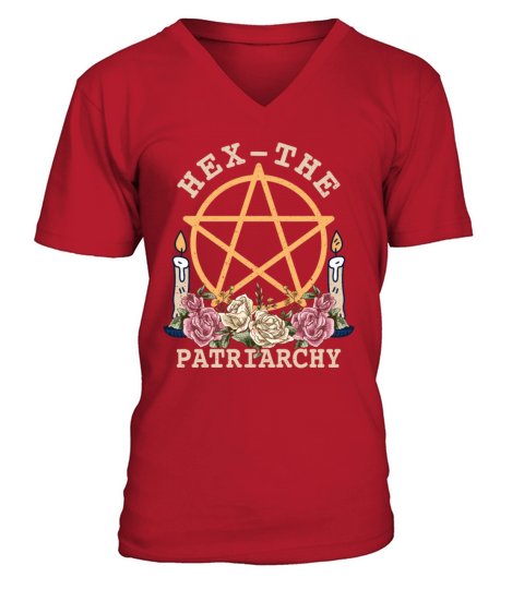 Feminism Hex The Patriarchy Feminist V-Neck T-shirt