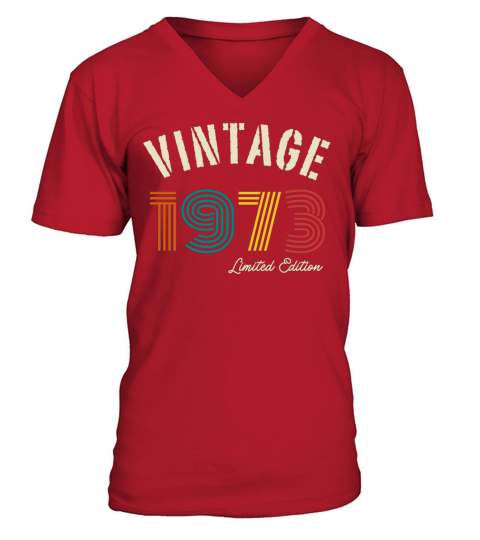 Vintage 1973 Limited Edition V-Neck T-shirt