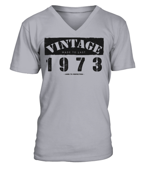 Vintage Classic 1973 50th Birthday - 50 Years Old V-Neck T-shirt