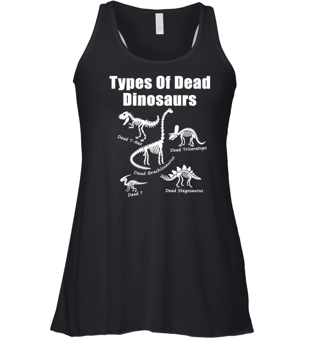 Types Of Dead Dinosaurs Women's Flowy Tank Top