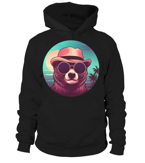 Retro 80s 90s Bear Vintage Hoodie Unisex