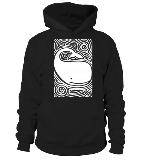 Retro Vintage Whale Abstract Hoodie Unisex