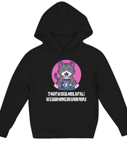 Born to Share Memes and Ignore People Introvert Fu Kids Hoodie