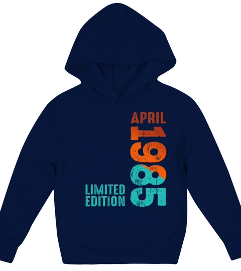 Since April 1985 Year 1985 Retro Vintage 1985 Kids Hoodie