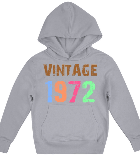 vintage 1972 t-shirt ladies Kids Hoodie