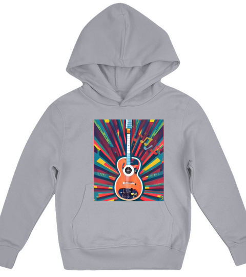 VINTAGE GUITAR DESIGN Kids Hoodie