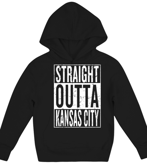 Vintage Straight Outta Kansas City Kids Hoodie