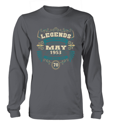 70th Birthday Gifts May 1953 Vintage Long sleeved Unisex