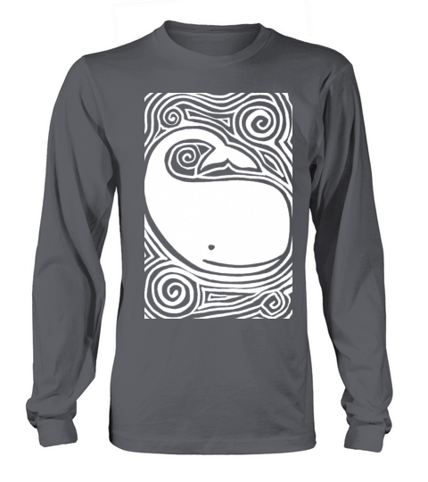 Retro Vintage Whale Abstract Long sleeved Unisex
