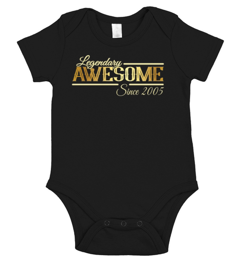 Legendary Awesome 2005 Vintage Short Sleeve Baby One-Piece