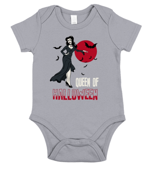 Queen Of Halloween Gothic Lady Vampire Short Sleeve Baby One-Piece