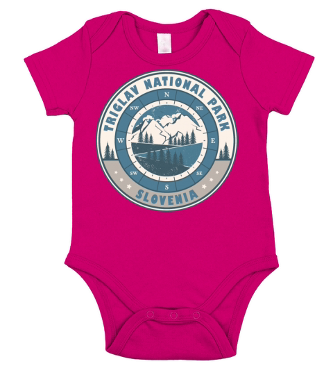 Triglav National Park Slovenia Vintage Hiking Short Sleeve Baby One-Piece