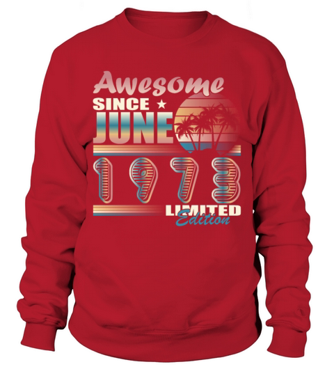 50th birthday vintage June 1973 vintage 1973 Sweatshirt Unisex