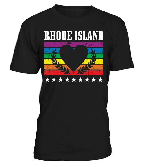 Rhode Island Pride Flag Pride Month LGBTQ Flag T-Shirt Unisex