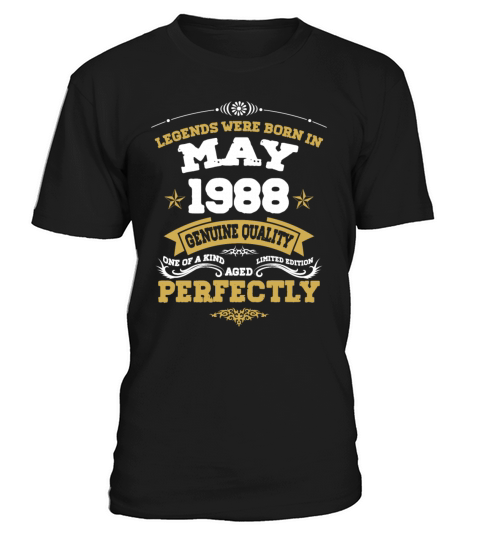 Vintage Aged To Perfection May 1988 T-Shirt Unisex