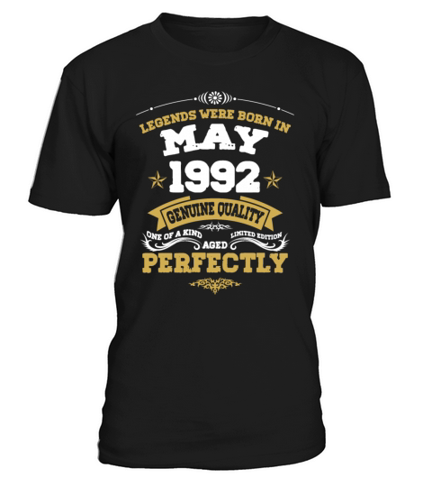 Vintage Aged To Perfection May 1992 T-Shirt Unisex