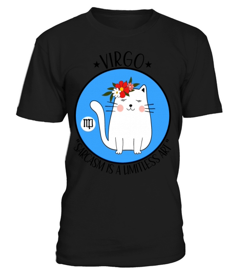 Virgo Zodiac Sign Cute Funny Cat Kitty Kitten T-Shirt Unisex