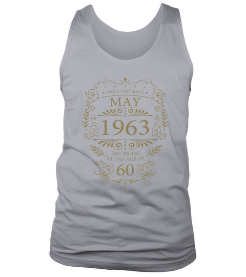 60th Birthday Gifts May 1963 Vintage Tank Top Unisex
