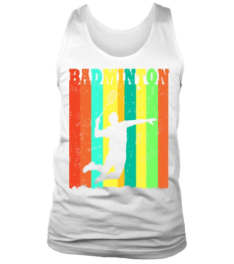 Badminton Player Silhouette Vintage Tank Top Unisex