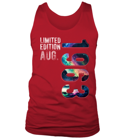 Limited Edition 1963 August Birthday Polar Lights Tank Top Unisex