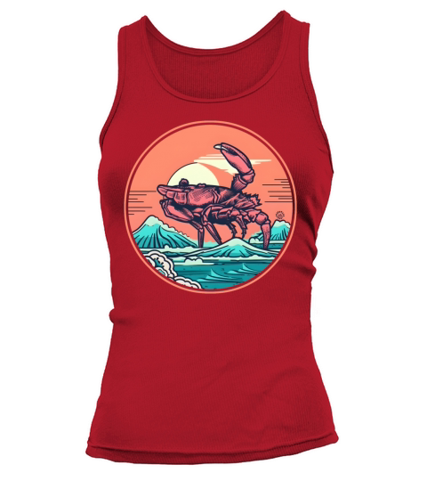 80s 90s Vintage Crab Style Tank top Woman