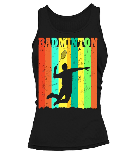 Badminton Player Silhouette Vintage Tank top Woman