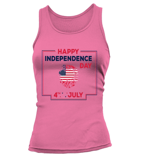 Happy Independence Day 4th July Tee Tank top Woman