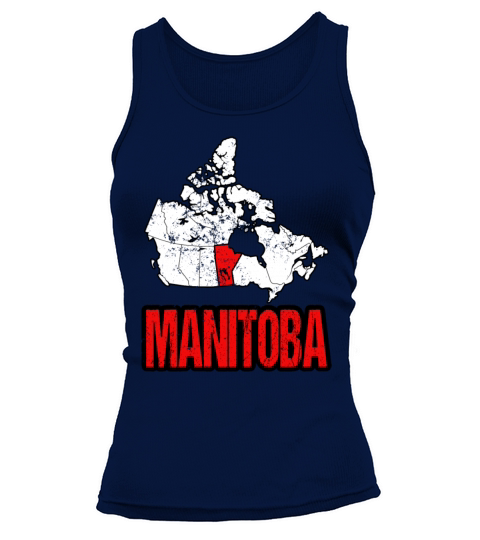 Manitoba Vintage Canada Map Tank top Woman
