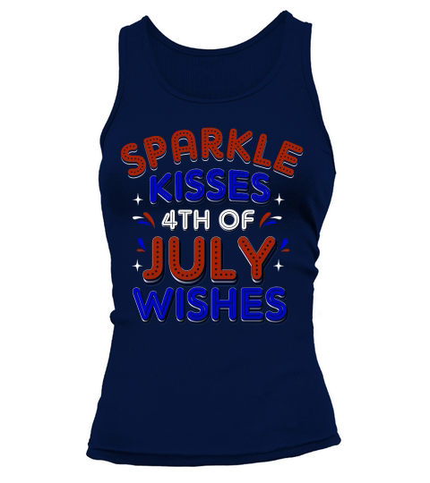 Sparkle Kisses 4th Of July Wishes Tank top Woman