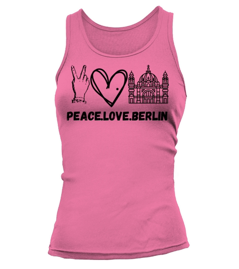 Vintage berlin Quote Peace love berlin Funny gift Tank top Woman