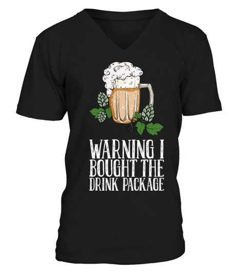 Drinking Beer Beer For Men Gift V-Neck T-shirt