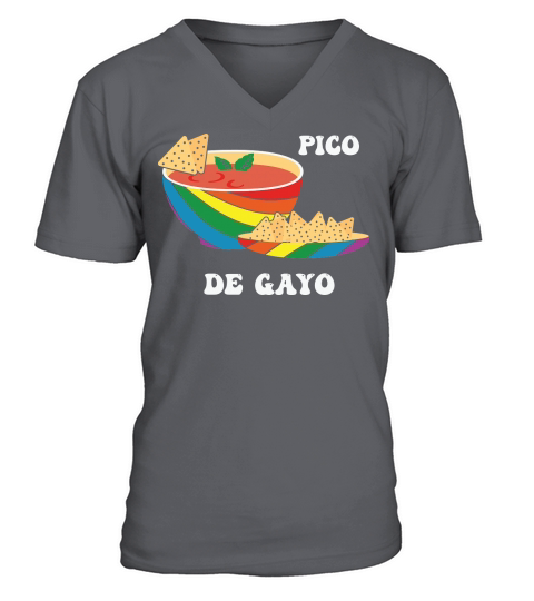 LGBT Pico De Gayo Funny V-Neck T-shirt
