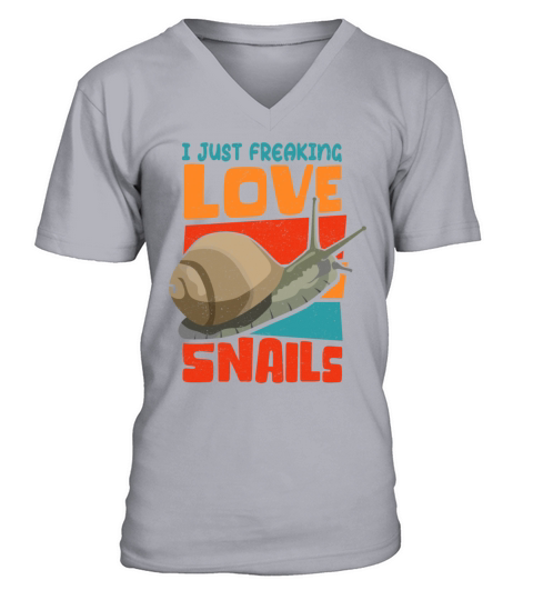 Snail Funny Love Snails V-Neck T-shirt