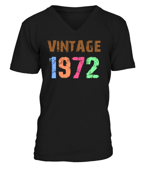 vintage 1972 t-shirt ladies V-Neck T-shirt