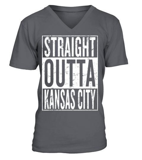 Vintage Straight Outta Kansas City V-Neck T-shirt