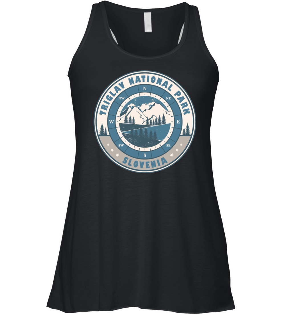 Triglav National Park Slovenia Vintage Hiking Women's Flowy Tank Top