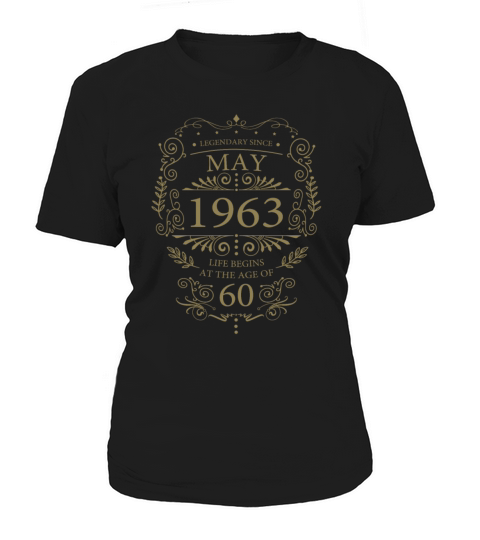 60th Birthday Gifts May 1963 Vintage Women's T-Shirt