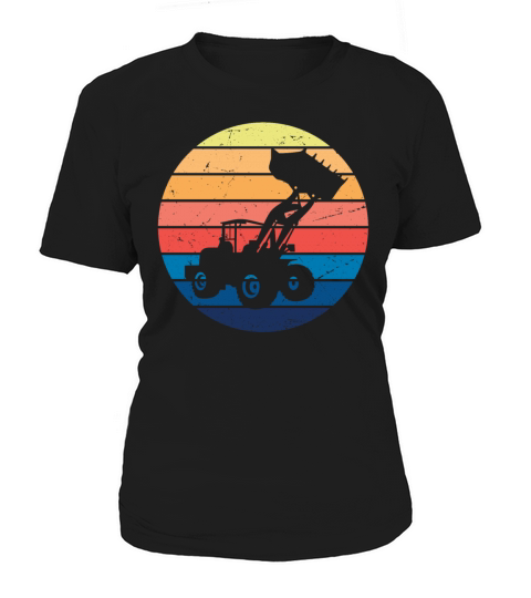 Excavator Vintage Backhoe Building Excavator Women's T-Shirt