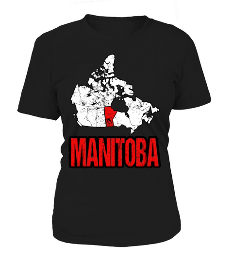 Manitoba Vintage Canada Map Women's T-Shirt
