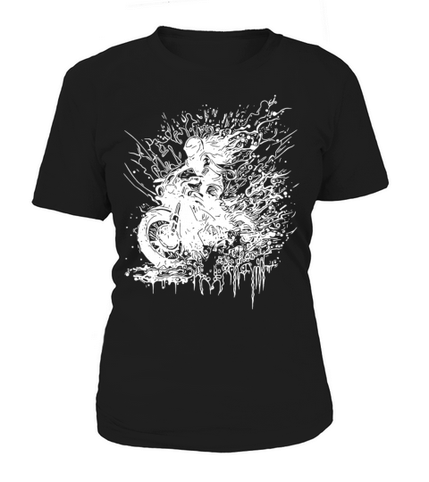 Motorcyclist Bikerin Off-road Ride Splash Women's T-Shirt