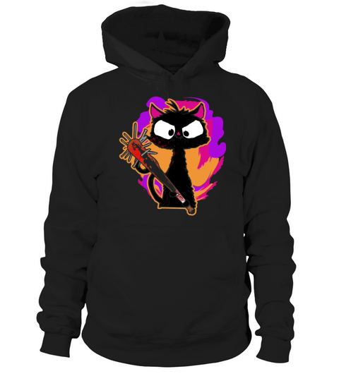 Halloween Retro Cat Vintage Cat Hoodie Unisex