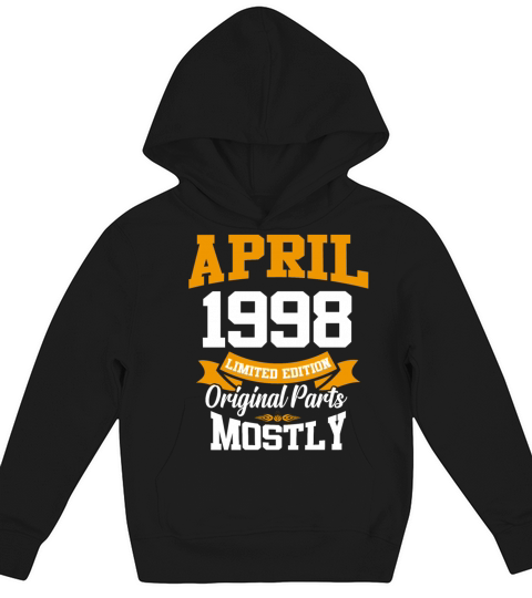 April 1998 Vintage Birthday Present Kids Hoodie