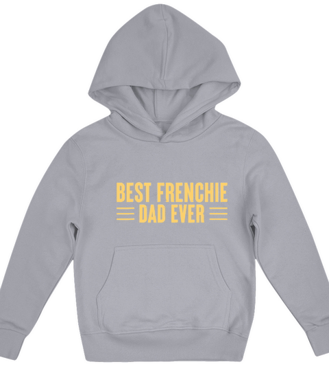 Best Frenchie Dad Ever Funny Dog Dad Vintage Fathe Kids Hoodie