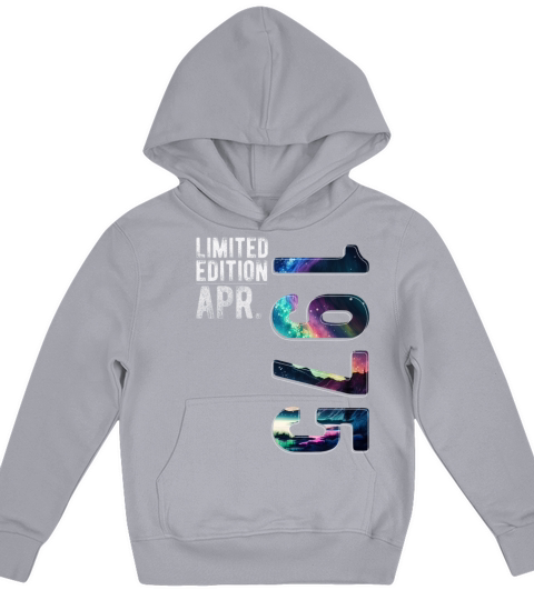 Limited Edition 1975 April Birthday Polar Lights Kids Hoodie