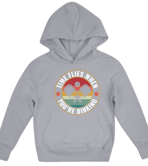 PicklebalI Time Flies When Youre Dinking Kids Hoodie