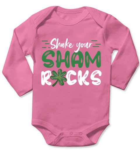 Funny Irish Saint Patricks Day Shake Your Long Sleeve Baby One-Piece