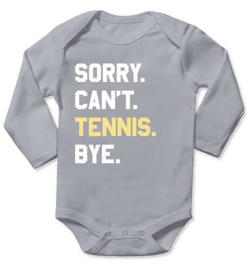 Funny Tennis Gift for Men Women Boys or Girls Long Sleeve Baby One-Piece