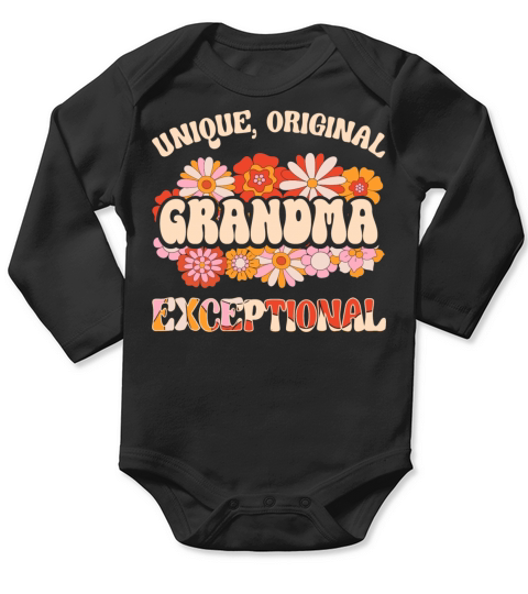 Grandmother Unique Original Exceptional Grandma Long Sleeve Baby One-Piece