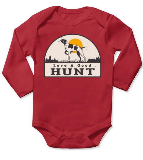 Hunting Dog Good Hunt Vintage Hunter Long Sleeve Baby One-Piece