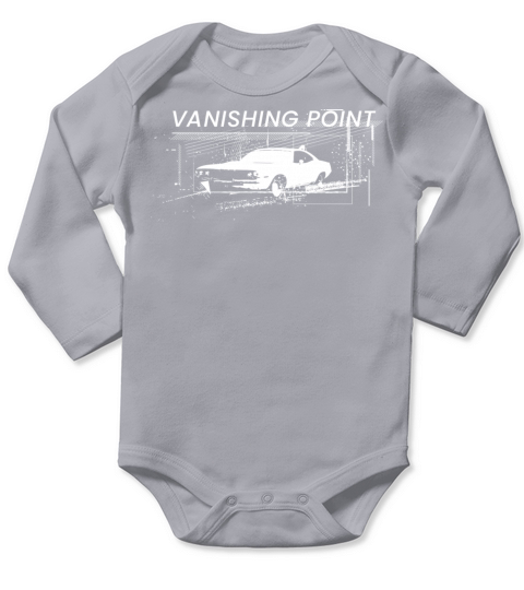 Retro car VANISHING POINT Long Sleeve Baby One-Piece
